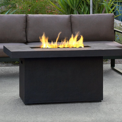 Ventura Rectangle Chat Height Gas Fire Table by Real Flame JFP1932