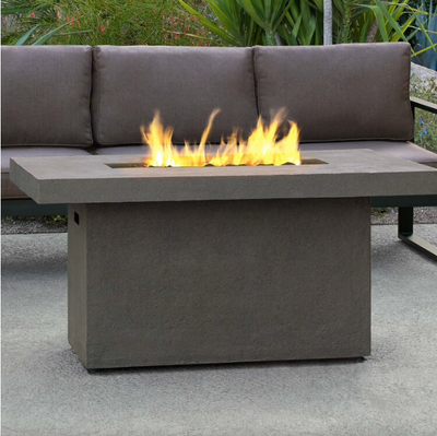 Ventura Rectangle Chat Height Gas Fire Table by Real Flame JFP1931