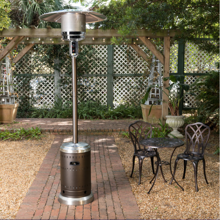 Fire Sense 46000 BTU Propane Standing Patio Heater FRS10000